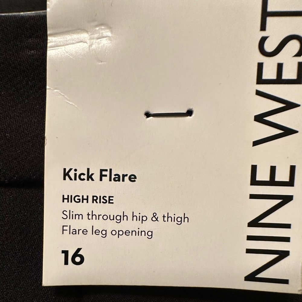 Nine West High Rise Kick Flare dress pants